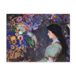 Portrait Of Violette Heymann By Odilon Redon postcards