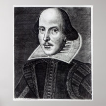 Portrait of William Shakespeare Posters