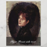Portrait Of Woman Alexianu By Grigorescu Nicolae Flyer
