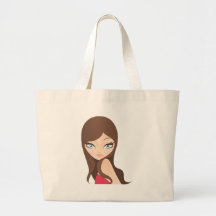 Portrait of Woman Tote Bags