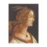 Portrait of young Simonetta Vespucci postcards