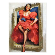 Portrait Pin-Up Post Cards
