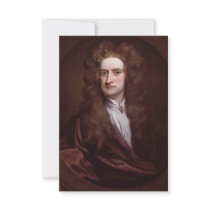 Portrait Sir Isaac Newton by Sir Godfrey Kneller Invitation