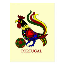 Portugal barcelos "galo" jogador de futebol postcards