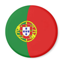 Portugal Fisheye Flag Magnet