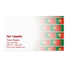 Portugal flag 3D pattern Business Cards