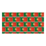 Portugal flag 3D pattern Personalized Photo Card