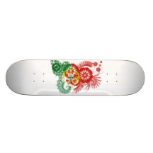 Portugal Flag Custom Skate Board