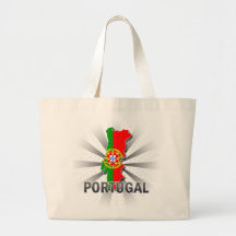 Portugal Flag Map 2.0 Canvas Bags