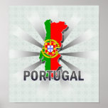Portugal Flag Map 2.0 Print