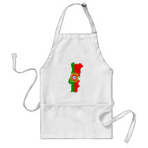Portugal flag map apron
