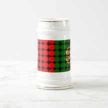 Portugal Girly Chic : Polka Dot Portuguese Flag Mugs