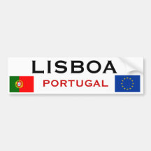 Portugal: Lisboa Bumper Sticker