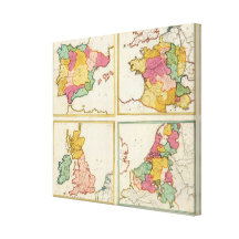 Portugal, Spain, Germany, England, Scottland Stretched Canvas Prints