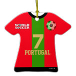 Portugal World Cup Soccer Jersey Ornament