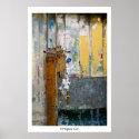Portuguese door - A wash of colours posters