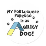 Portuguese Podengo Agility Dog Stickers