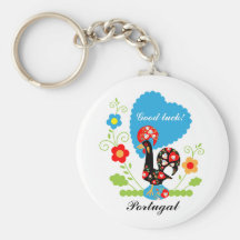 Portuguese Rooster of Luck Keychains