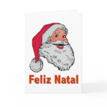 Portuguese Santa Christmas Card