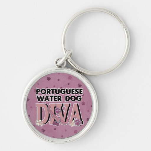 Portuguese Water Dog DIVA Key Chain