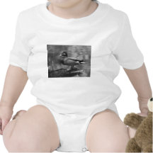 Posing Duck In B&W Tshirt