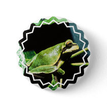 Posing Frog Button