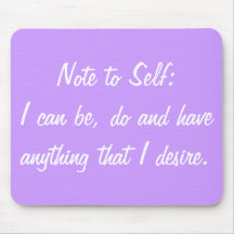 Positive Affirmation Mouse Pads