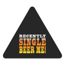 Positive Being Single Gift Ideas : Single Beer Me Sticker