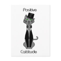 Positive Cattitude Post Cards