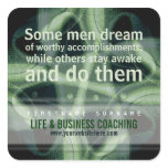 Positive Quote Coaching Business Square Sticker