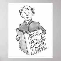 Positive Self Talk Framed Print (Black & White)