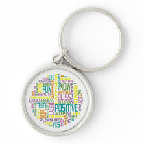 Positive Thinking Premium Keychain