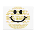 Positive Thinking Smiley postcards