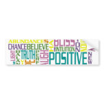 Positive Words bumper stickers
