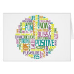 Positive Words Postcard Folded