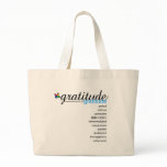 PositivEnergy Gratitude Jumbo Tote bags