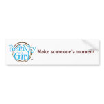 Positivity Girl™ MSM Bumper Sticker bumper stickers
