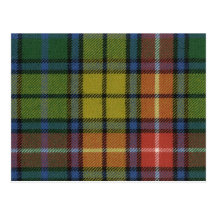 Post Card Buchanan Ancient Tartan Print