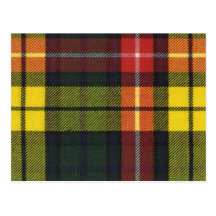 Post Card Buchanan Modern Tartan Print