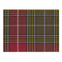 Post Card Buchanan Old Weathered Tartan