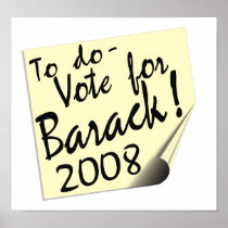 Post It Barack Print