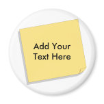 Post It Note Add Your Own Text Fridge Magnets