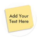 Post It Note Add Your Own Text stickers