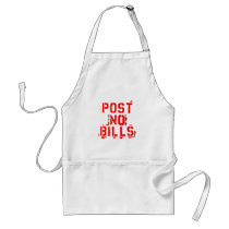 post no bills aprons
