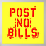 Post no bills poster