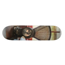 Postal Scale and Rubber Stamps Custom Skateboard