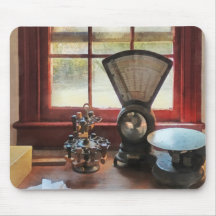 Postal Scale and Rubber Stamps Mousepads