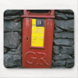 Postbox mounted on wall mousepads