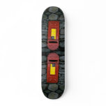 Postbox mounted on wall skateboards