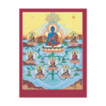 POSTCARD 8 Medicine Buddhas